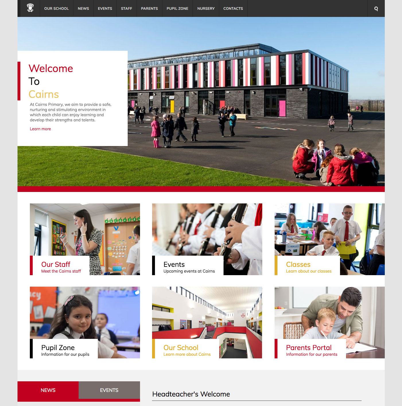 Cairns Website Desktop