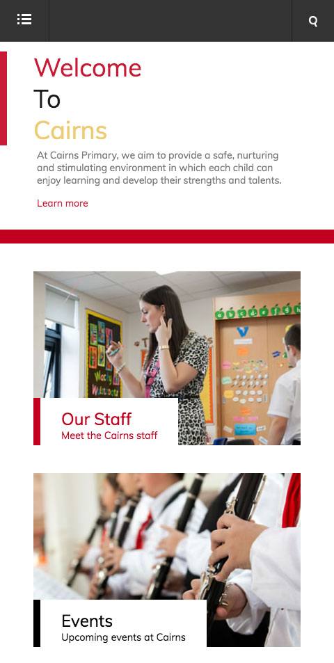 Cairns Website Mobile