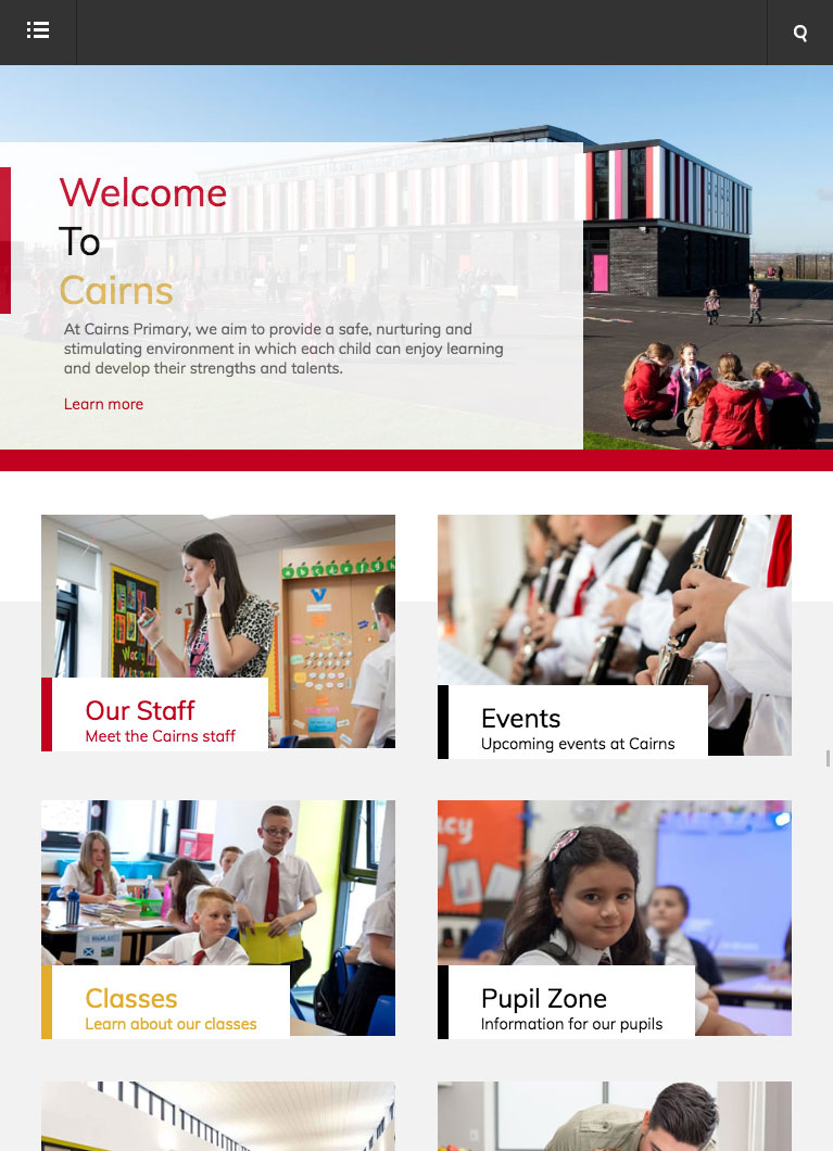 Cairns Website Tablet