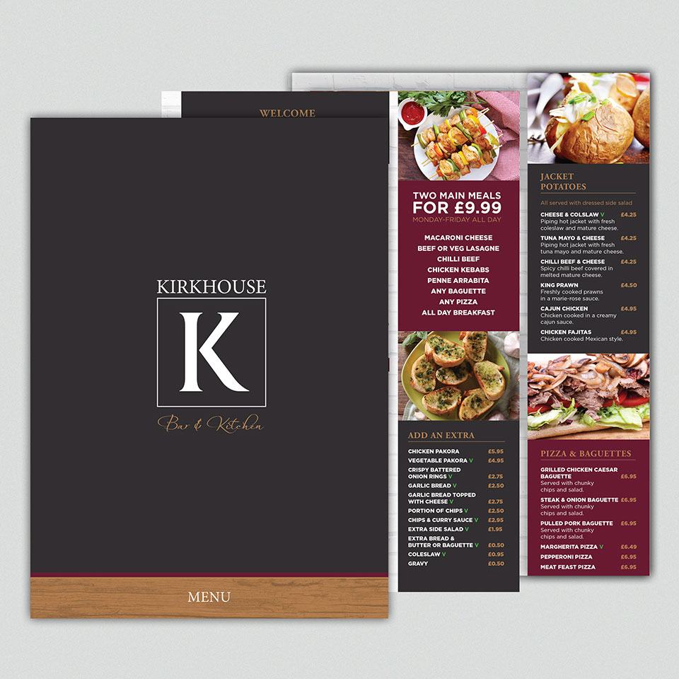 Kirkhouse Menu